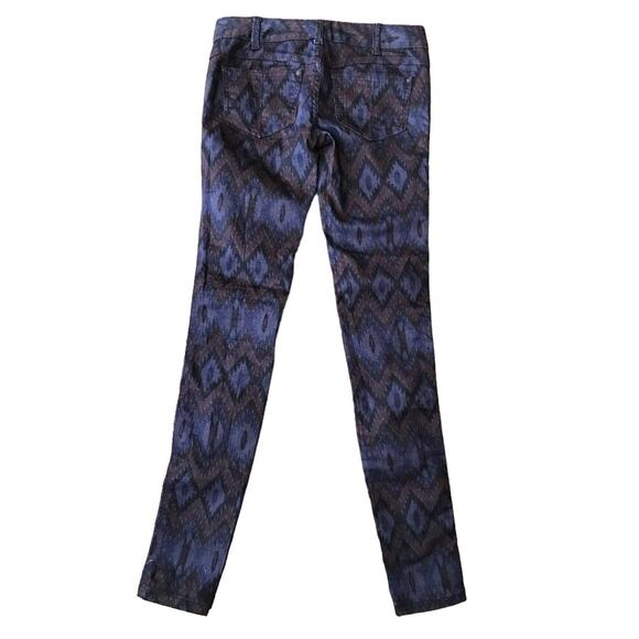 Free People Womens Purple Aztec Print Skinny Jeans Size 25 - Picture 4 of 5